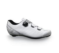 Sidi Zapatillas de ciclismo profesionales para hombre FAST 2, sistema de cierre innovador, tacón integrado, suela Aerolite, Gris blanco, 45 EU