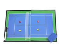 SIDID Portapapeles de Tenis para Entrenador Plegable Táctico Carpeta, Pizarra Táctica Tenis Magnético para Entrenador Accesorios de Tablero de Entrenamiento