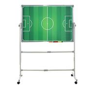 SIDID Tablero Tactico de Futbol Magnético con Ruedas y Soporte, Pizarras de Fútbol para Entrenadores con Imán, Bolígrafo y Goma de Borrar, Tamaño: 100cmx70cm