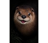 Sidney BC Otter Notebook (Cute Edition): Pacific Northwest Wildlife Journal | AI-Enhanced Otter Cover | Lined Notebook | 120 Pages | 6x9 Matte