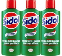Sidol Limpiador de Metales Líquido 150 ml - Pulidor para Brillo Intenso y Protección en Bronce, Latón, Cobre, Cromados y Acero Inoxidable - Ideal para el Hogar, Cocina y Accesorios de Coche