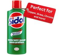 Sidol Limpiador de Metales Líquido 150 ml - Pulidor para Brillo Intenso y Protección en Bronce, Latón, Cobre, Cromados y Acero Inoxidable - Ideal para el Hogar, Cocina y Accesorios de Coche