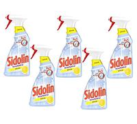 Sidolin Limpiador de cristales con pulverizador de cítricos para un brillo perfecto y antimicrobios (5 x 500 ml)