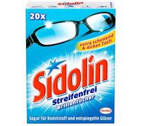 Sidolin - Toallitas limpiadoras para gafas (20 unidades, 5 paquetes de 20 unidades)