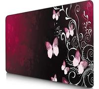 Sidorenko Alfombrilla de ratón - Mouse Pad 280 x 200 mm - Bordes sin Bordes - Superficie Especial Que Mejora la Velocidad y la precisión - Antideslizante - Rojo
