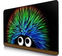 Sidorenko Alfombrilla de ratón - Mouse Pad 280 x 200 mm - Bordes sin Bordes - Superficie Especial Que Mejora la Velocidad y la precisión - Antideslizante - Negro