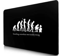 Sidorenko Alfombrilla de ratón - Mouse Pad 280 x 200 mm - Bordes sin Bordes - Superficie Especial Que Mejora la Velocidad y la precisión - Antideslizante - Negro