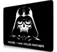Sidorenko Alfombrilla de ratón - Mouse Pad 280 x 200 mm - Bordes sin Bordes - Superficie Especial Que Mejora la Velocidad y la precisión - Antideslizante - Negro