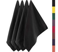 Sidorenko Paños de cocina de algodón 45x75 cm gris solido - Juego de 4 trapos cocina