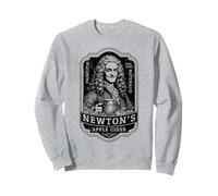 Sidra de manzana Isaac Newton de Funny Physics Vintage Label Science Sudadera