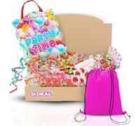 SIDRAL .275 chuches variadas+piñata+mochila para llevar chuches :Cañas y sobres Sidral, chocolate, gominolas, caramelos blandos rellenos gel de frutas - Perfectas para Regalar.