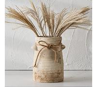 SIDUCAL Jarrón Decorativo de cerámica, 20,3 cm, diseño rústico Envejecido, para decoración del hogar, Ideal para decoración de estantes, estantería, Mantel, Entrada, Sala de Estar, decoración de Mesa