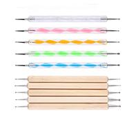 siduytin 1 Juego de herramientas de punteado, juego de tallado de pintura de dibujo de maneras, herramientas de manicura de diseño DIY, pluma perforadora de punto de grabado a mano alzada