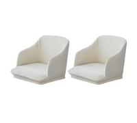 siduytin 2 Pack/Lote Funda de sillón versátil para Varios ajustes Funda de Silla elástica Curvada de poliéster fácil y Elegante Completa, Blanquecino