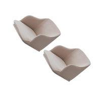 siduytin 2 pack/lote funda de sillón versátil para varios ajustes funda de silla elástica curvada de poliéster fácil y elegante completa, Caqui claro