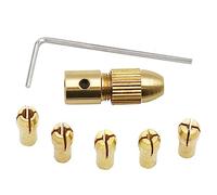 siduytin 7 unids/set Mini taladro Collet reemplazo portátil desmontable reutilizable carpintería amoladora mandriles herramienta Accesorios, 2mm