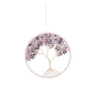 siduytin Atrapasueños de ágata Natural - Tapices Decorativos para Colgar en la Pared del Dormitorio de Piedra del hogar Tranquilo Decoración, Amatista