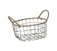 siduytin Cesta metálica para Huevos, Frutas y Verduras, Ideal para el baño, la despensa o la de Comedor.