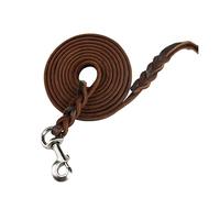 siduytin Cuerda de Plomo de Cuero de Vaca Elegante y Duradera para Perros Grandes o medianos y Correa de Perro Trenzada de Cuero Resistente y Gruesa, Gancho de Hierro, 1.2 * 200 CM (160 CM)