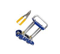 siduytin Dobladora de bordes de chapa metal portátil para hacer bordes plegables para jardín y granja, color negro, Azul, 7.1 x 19.2 x 25 cm