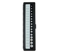 siduytin Escala de color de diamante Herramientas prueba maestras Peso diamante Palanca duradera precisión, negro, 20x5x1.6cm