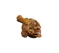 siduytin Estatua de rana de la suerte que cambia color, bandeja té decorativa, figurita sapo, una pieza muy significativa decoración del hogar, Oro