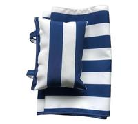 siduytin Funda de Lona Impermeable de Secado rápido para Silla de Playa y Patio, Ideal para Relajarse en la terraza o en la Playa. Reemplazo de Silla de Playa Tipo Bandolera, Raya Azul