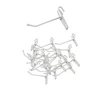 siduytin Ganchos de pared de rejilla resistentes acero inoxidable resistencia diseñados para tiendas minoristas garaje y joyerías Soluciones almacenamiento organización eficiente Ganchos