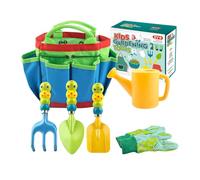 siduytin Herramientas de jardinería para niños, duraderas y fáciles de armar. Juego de Herramientas de jardinería para niños, pequeñas y portátiles.