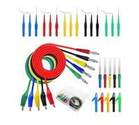 siduytin Juego de 31 cables de sonda trasera para pruebas automotrices, ideal para reparaciones automóviles y pruebas laboratorio física. Pines sonda trasera 30 V para circuitos