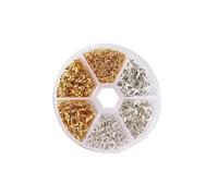 siduytin Juego de hebillas para hacer joyas, kit de accesorios para encontrar joyas, con anillos salto duraderos y cierre langosta, materiales hechos a mano, suministros, accesorios duraderos