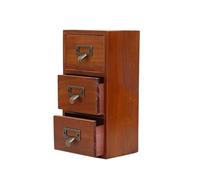 siduytin Mini Organizador de cajones de Escritorio, pequeño Armario Almacenamiento Vintage para Madera con cajón, Caja Almacenamiento rústica para Escritorio, Caja, cómoda organizadora