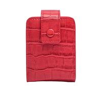 siduytin Neceser de Maquillaje pequeño con Aspecto Elegante, Organizador de Belleza, Esencial, Neceser de Viaje para Maquillaje para Mujer, Neceser, Rojo