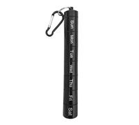 siduytin Pastillero semanal con Llavero portátil de Aluminio, minidispensador Impermeable, Resistente a la Humedad y al Agua, Estuche de Almacenamiento para 7 días Viaje aleación Aluminio.