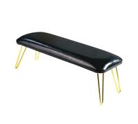 siduytin Reposabrazos para uñas de manicura, antideslizante, soporte para manos, reposabrazos para de técnicos uñas, Para blanco y plateado, Negro y dorado, 5.91 x 15.75 x 1.18 pulgadas