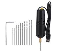 siduytin Taladro eléctrico acrílico de mano, grabador de perforación, brocas de pluma de perforación, herramientas manuales de precisión para manualidades con llave