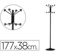 Sie Hanger c/ Soporte Metálico Negro c/ 8 Soportes 177x38 cm