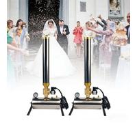 SIEEOUR 2 Máquinas Sopladora Cañón De Confeti, Máquina De Efectos Confeti Eléctrica 150w, Con Mando A Distancia Y Cables De Alimentación, Ángulo Ajustable Para Bodas Fiestas Grandes Eventos