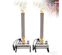 SIEEOUR Cañón De Confeti Para Conciertos Y Escenario, 2 Piezas Máquina Lanzadora Profesional 150w Con Control Remoto, Fuerte Potencia Y Ángulo Ajustable Para Espectáculos Y Eventos