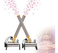 SIEEOUR Cañón De Confeti Profesional Portátil 150w, 2 Piezas Lanzador Con Control Remoto, Ángulo Ajustable Para Eventos Empresariales, Grandes Espectáculos, Conciertos, Bodas Y Fiestas