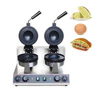 SIEEOUR Electric Burger Sealer Machine & Commercial Hamburger Press, Ufo Burger Maker With Adjustable Temperature, Máquina Panini Press Waffle Antiadherente Para Cocina Y Restaurante(Double head)