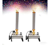 SIEEOUR Lanzador De Confeti Eléctrico De Alta Potencia, 2 Máquinas Saludo De Confeti Con Control Remoto, Diseño En Acero Inoxidable, Ideales Para Espectáculos Grandes Eventos Y Entretenimiento