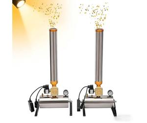 SIEEOUR Lanzador De Confeti Portátil 150w Profesional, 2 Piezas Máquina Eléctrica De Confeti Con Mando Inalámbrico, Ángulo Ajustable Para Revelaciones De Género Y Grandes Espectáculos