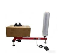 SIEEOUR Máquina Envolvedora Eléctrica De Film Stretch, Diámetro Plato 40 Cm Herramienta Embalaje Tensión Película Automática, Compatible Con Film Stretch 0-70 Cm, Para Embalaje Industrial