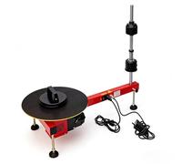 SIEEOUR Máquina Envolvedora Eléctrica De Film Stretch, Envolvedor Semiautomático De Film Stretch, Mesa Palet Para Retracción, Diámetro Plato Giratorio 40 Cm, Para Logística, Suministros