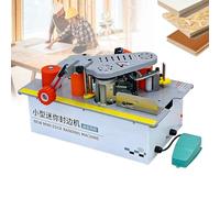 SIEEOUR Máquina Portátil De Canto Para Madera, Canteadora Para Cantos Rectos Y Curvos, Máquina Encoladora, Velocidad 0-6m/Min, Encolado Doble Cara Madera/Pvc 10-40mm, Para Muebles