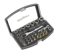 Siegen S01036 31pc 1/4" Cuadrado Conducir Set Toma de Corriente y Poco