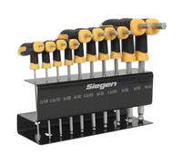 Siegen s01150 llaves Allen métricas en T, rojo, set de 10 piezas