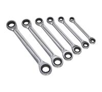 Siegen S0636 Doble Extremo Juego de Llave de Carraca Anillo 6pc Métrico