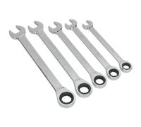Siegen S0985 Combinación Juego Llave de Trinquete 5pc Métrico